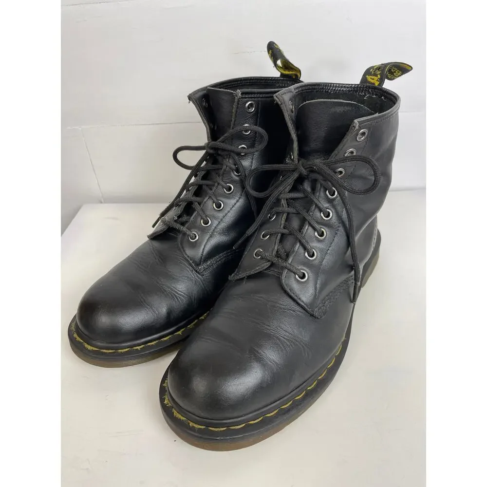 Dr. Martens 1460 Black Leather 8-Eye Boots - Size UK 9 / US Men's 10